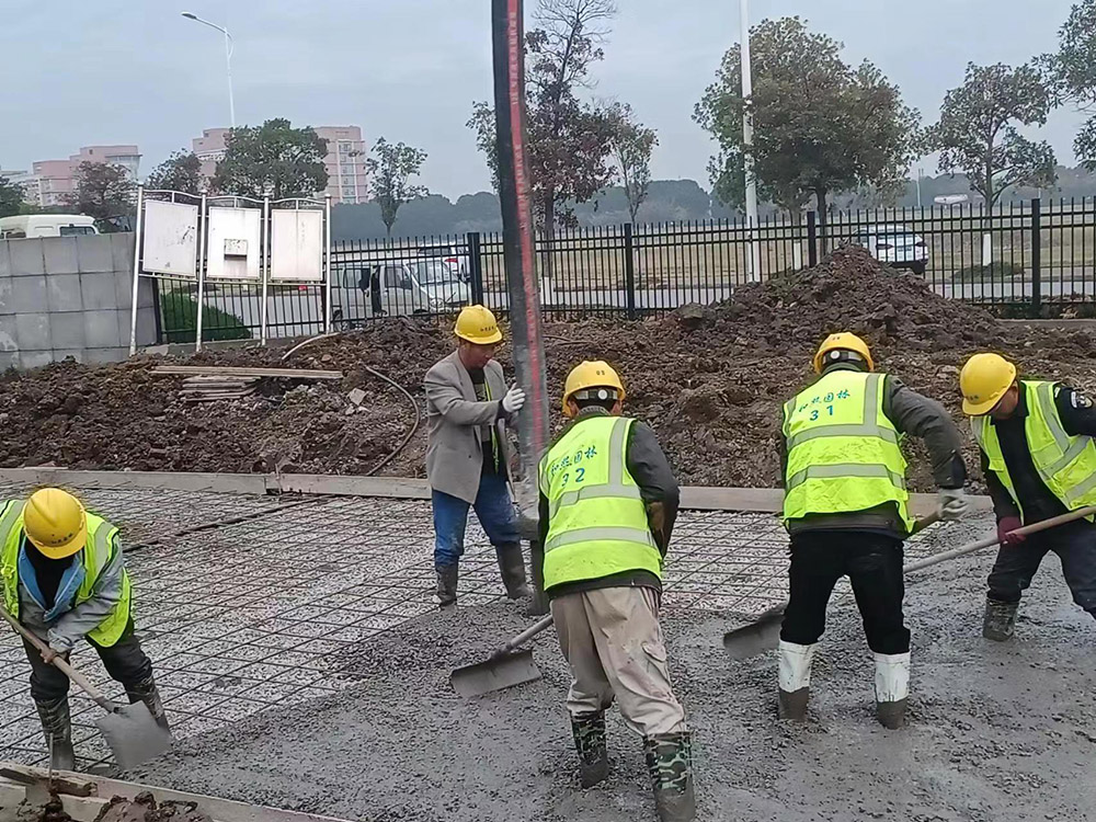 广区景观道路施工
